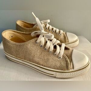 OLD NAVY Tan Chucks Tennis Shoes Sneakers